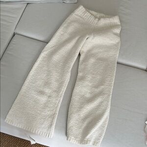 SKIMS Textured Cream Lounge Pants